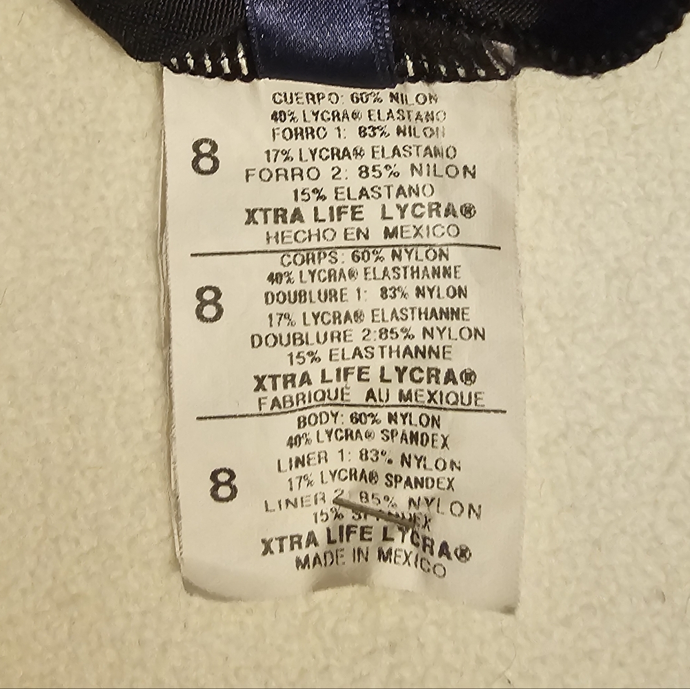 NEW! Suddenly Slim By ANNE COLE Black One-Piece Women's Swimsuit SIZE 8. - Picture 6 of 11
